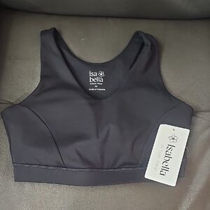 Isa Bella Women's Black Sports Bra Size: Medium NWT
